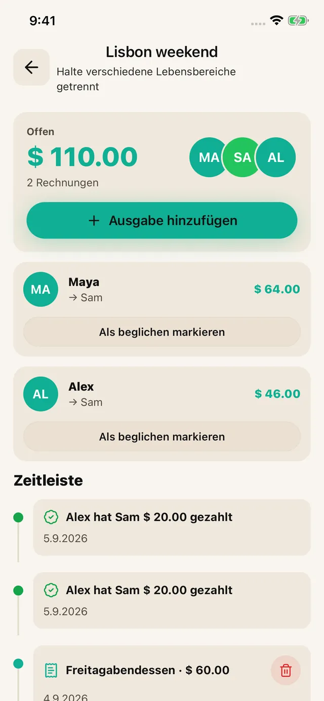 Paare und Familien