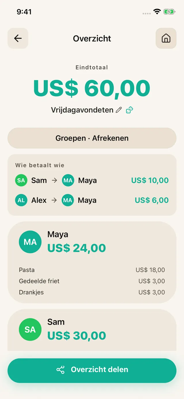 Deel en houd bij