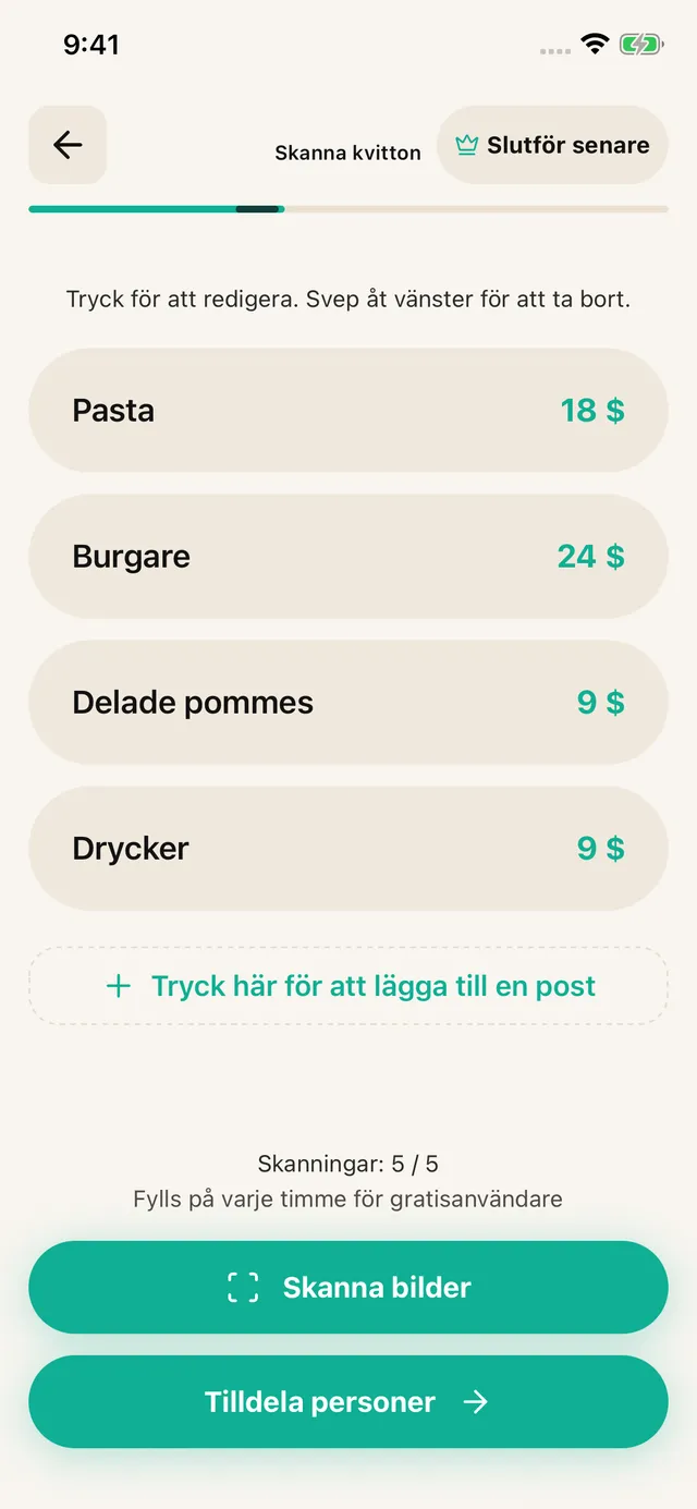Skanna och kontrollera